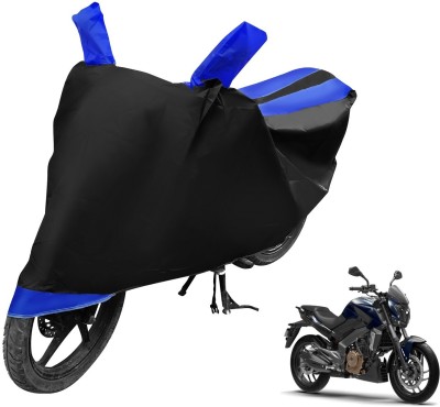 Auto Hub Two Wheeler Cover for Bajaj(Dominar, Black, Blue)