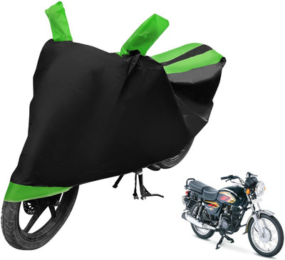 Auto Hub Two Wheeler Cover for TVS(Max 4R, Black, Green)