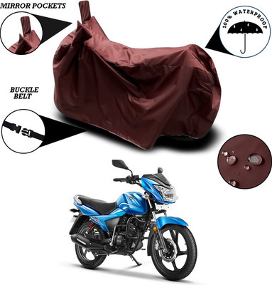 SEBONGO Waterproof Two Wheeler Cover for TVS(Victor, Maroon)