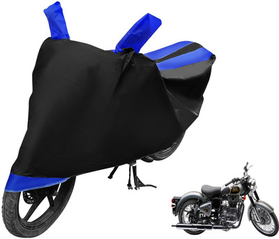 Auto Hub Waterproof Two Wheeler Cover for Royal Enfield(500, Blue)