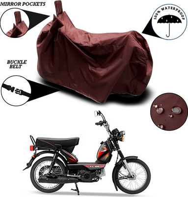 ANTHUB Waterproof Two Wheeler Cover for TVS(XL 100, Maroon)