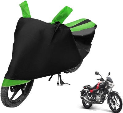 MOCKHE Two Wheeler Cover for Bajaj(V 150, Black, Green)