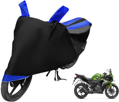 Auto Hub Two Wheeler Cover for Honda(CBR 150R, Black, Blue)