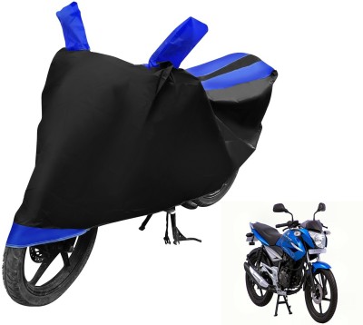 MOCKHE Two Wheeler Cover for Bajaj(XCD 125cc, Black, Blue)