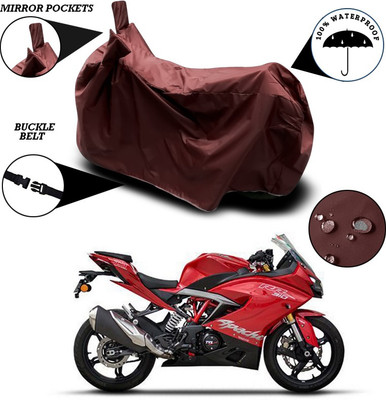 SEBONGO Waterproof Two Wheeler Cover for TVS(Apache RR 310, Maroon)