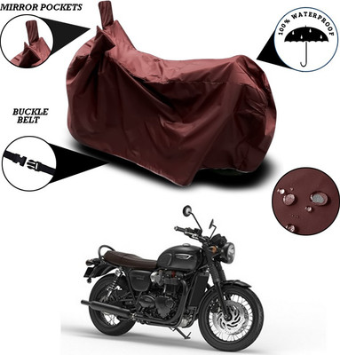 ANTHUB Waterproof Two Wheeler Cover for Triumph(Maroon)