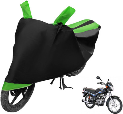 MOCKHE Two Wheeler Cover for Bajaj(CT100, Black, Green)