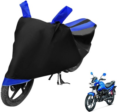 Auto Hub Two Wheeler Cover for Honda(Livo, Black, Blue)