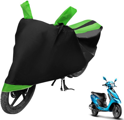 Auto Hub Two Wheeler Cover for TVS(Zest, Black, Green)