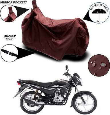 SEBONGO Waterproof Two Wheeler Cover for Bajaj(Platina 100 DTS-i, Maroon)