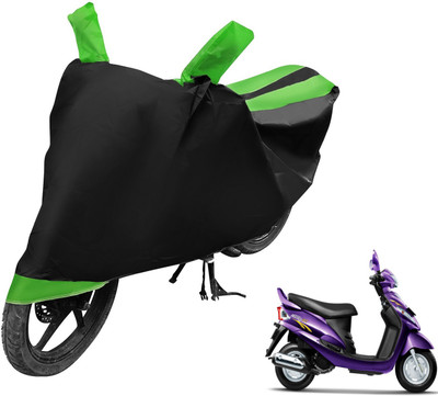 Auto Hub Two Wheeler Cover for Mahindra(Rodeo RZ, Black, Green)