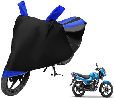 Auto Hub Two Wheeler Cover for TVS(Victor New, Black, Blue)