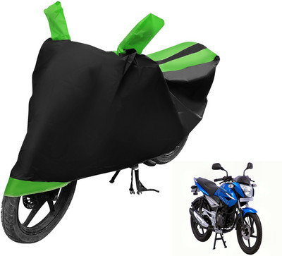 MOCKHE Two Wheeler Cover for Bajaj(XCD 125cc, Black, Green)