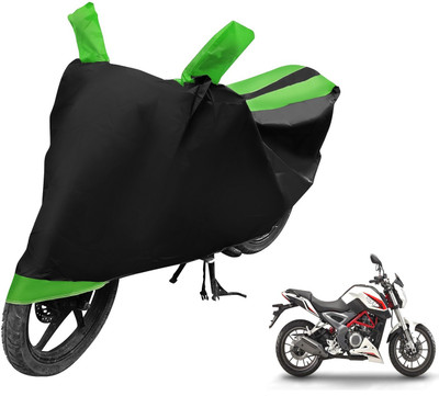 Auto Hub Two Wheeler Cover for DSK Benelli(TNT 25, Black, Green)
