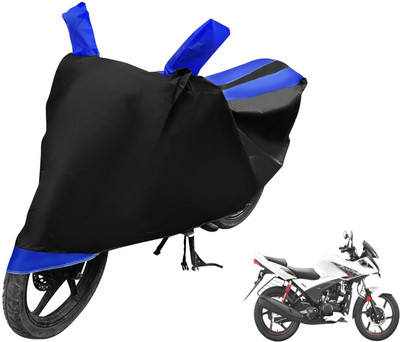 MOCKHE Two Wheeler Cover for Hero(Ignitor, Black, Blue)