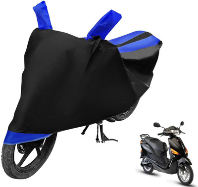 Auto Hub Two Wheeler Cover for Hero(Electric Optima, Black, Blue)