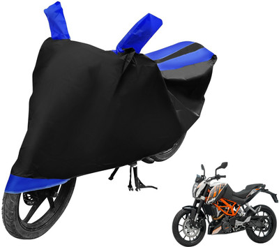 Auto Hub Two Wheeler Cover for KTM(Duke 390, Black, Blue)