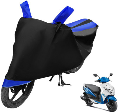 Auto Hub Two Wheeler Cover for Honda(Deo, Black, Blue)