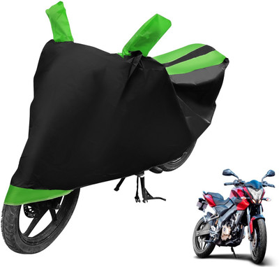 Auto Hub Waterproof Two Wheeler Cover for Bajaj(Pulsar, Green)