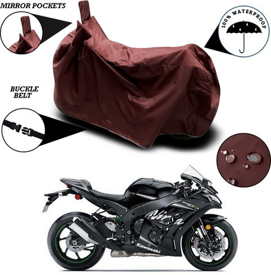 SEBONGO Two Wheeler Cover for Kawasaki(Ninja ZX 10R, Maroon)