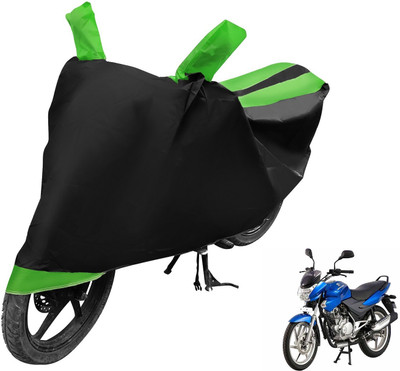 MOCKHE Two Wheeler Cover for Bajaj(Discover 150 s, Black, Green)