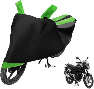 MOCKHE Two Wheeler Cover for Bajaj(Pulsar 150, Black, Green)