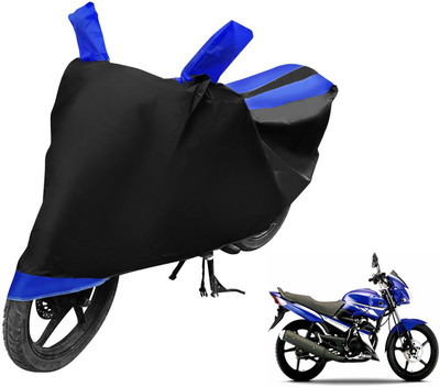 Auto Hub Two Wheeler Cover for Yamaha(Gladiator RS, Black, Blue)