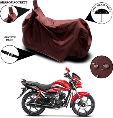 SEBONGO Waterproof Two Wheeler Cover for Hero(Passion Pro, Maroon)