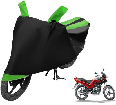 Auto Hub Two Wheeler Cover for Hero(Passion Plus, Black, Green)