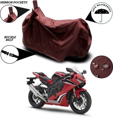 ANTHUB Waterproof Two Wheeler Cover for Honda(CBR 1000RR, Maroon)