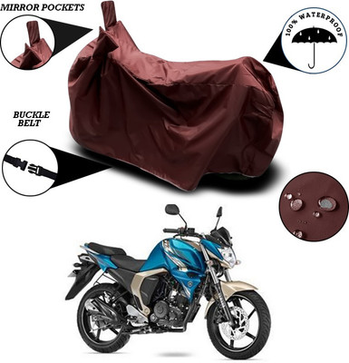 SEBONGO Waterproof Two Wheeler Cover for Yamaha(FZ-S FI, Maroon)