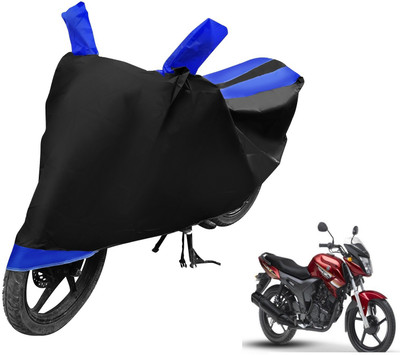Auto Hub Two Wheeler Cover for Yamaha(SZ X, Black, Blue)