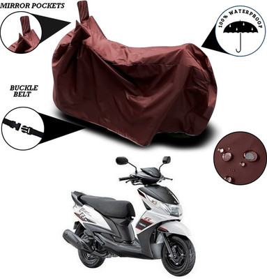 ANTHUB Waterproof Two Wheeler Cover for Yamaha(Ray Z, Maroon)