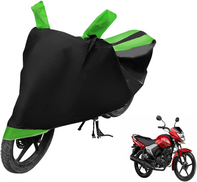 Auto Hub Two Wheeler Cover for Yamaha(Saluto, Black, Green)