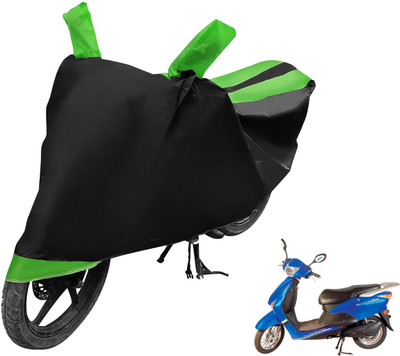 Auto Hub Two Wheeler Cover for Hero(E Scoot, Black, Green)