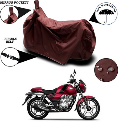 ANTHUB Waterproof Two Wheeler Cover for Bajaj(V15, Maroon)