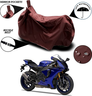 SEBONGO Waterproof Two Wheeler Cover for Yamaha(YZF R1, Maroon)