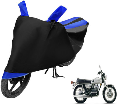 Auto Hub Two Wheeler Cover for Yamaha(RD 350, Black, Blue)