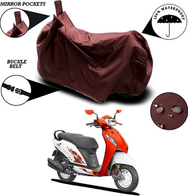 SEBONGO Waterproof Two Wheeler Cover for Honda(Activa, Maroon)