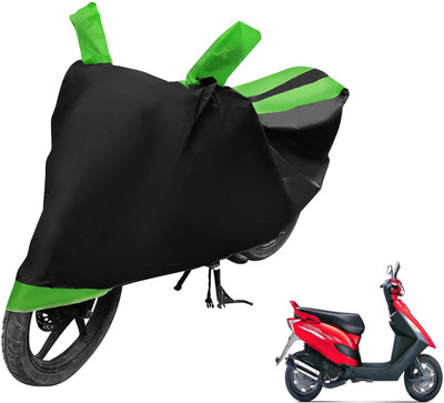 Auto Hub Two Wheeler Cover for Bajaj(Kristal, Black, Green)