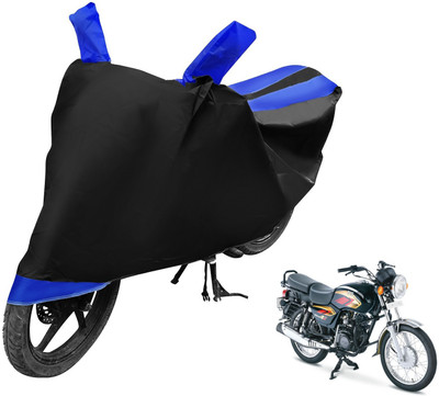 Auto Hub Two Wheeler Cover for TVS(Max 4R, Black, Blue)