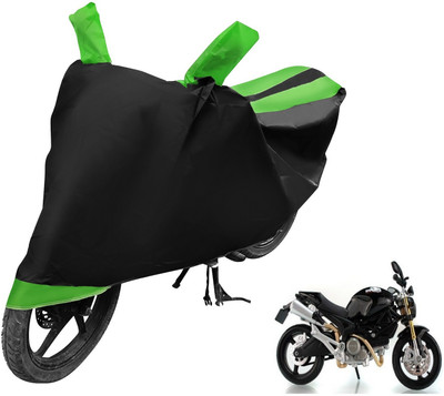 MOCKHE Two Wheeler Cover for Ducati(Monster 82, Black, Green)