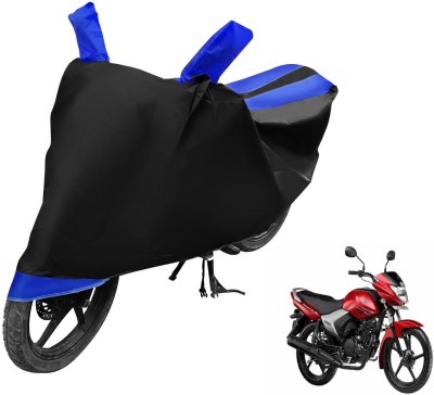 Auto Hub Two Wheeler Cover for Yamaha(Saluto, Black, Blue)