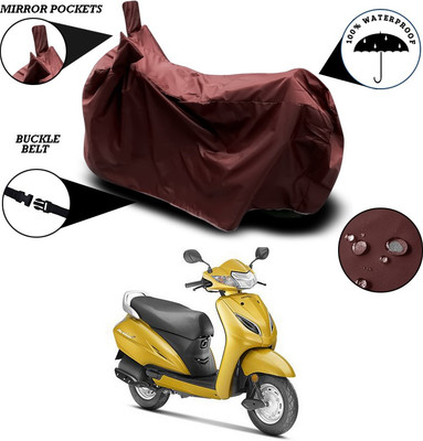 ANTHUB Waterproof Two Wheeler Cover for Honda(Activa 5G, Maroon)