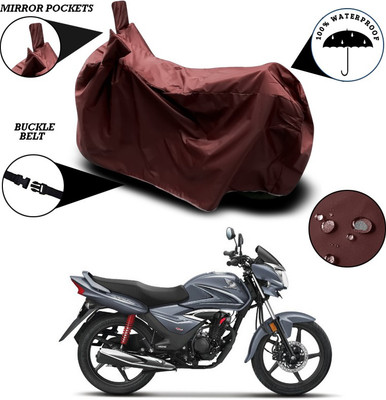 ANTHUB Waterproof Two Wheeler Cover for Honda(Shine, Maroon)