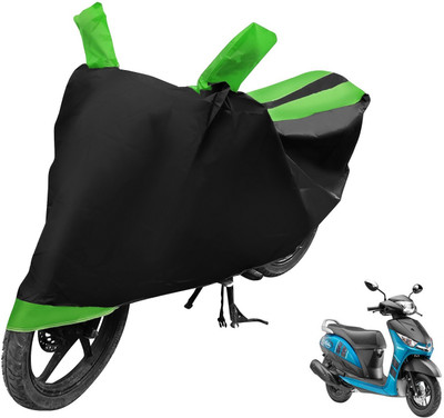 Auto Hub Two Wheeler Cover for Yamaha(Alpha, Black, Green)