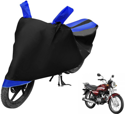 Auto Hub Two Wheeler Cover for Hero(HF Dawn, Black, Blue)