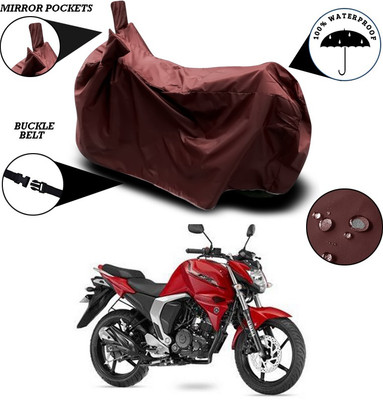 SEBONGO Two Wheeler Cover for Yamaha(FZ-S FI, Maroon)