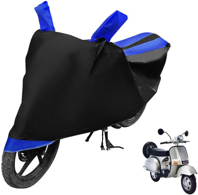 Auto Hub Two Wheeler Cover for Bajaj(Chetak, Black, Blue)