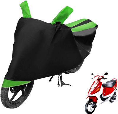 Auto Hub Two Wheeler Cover for Kinetic(Zing, Black, Green)